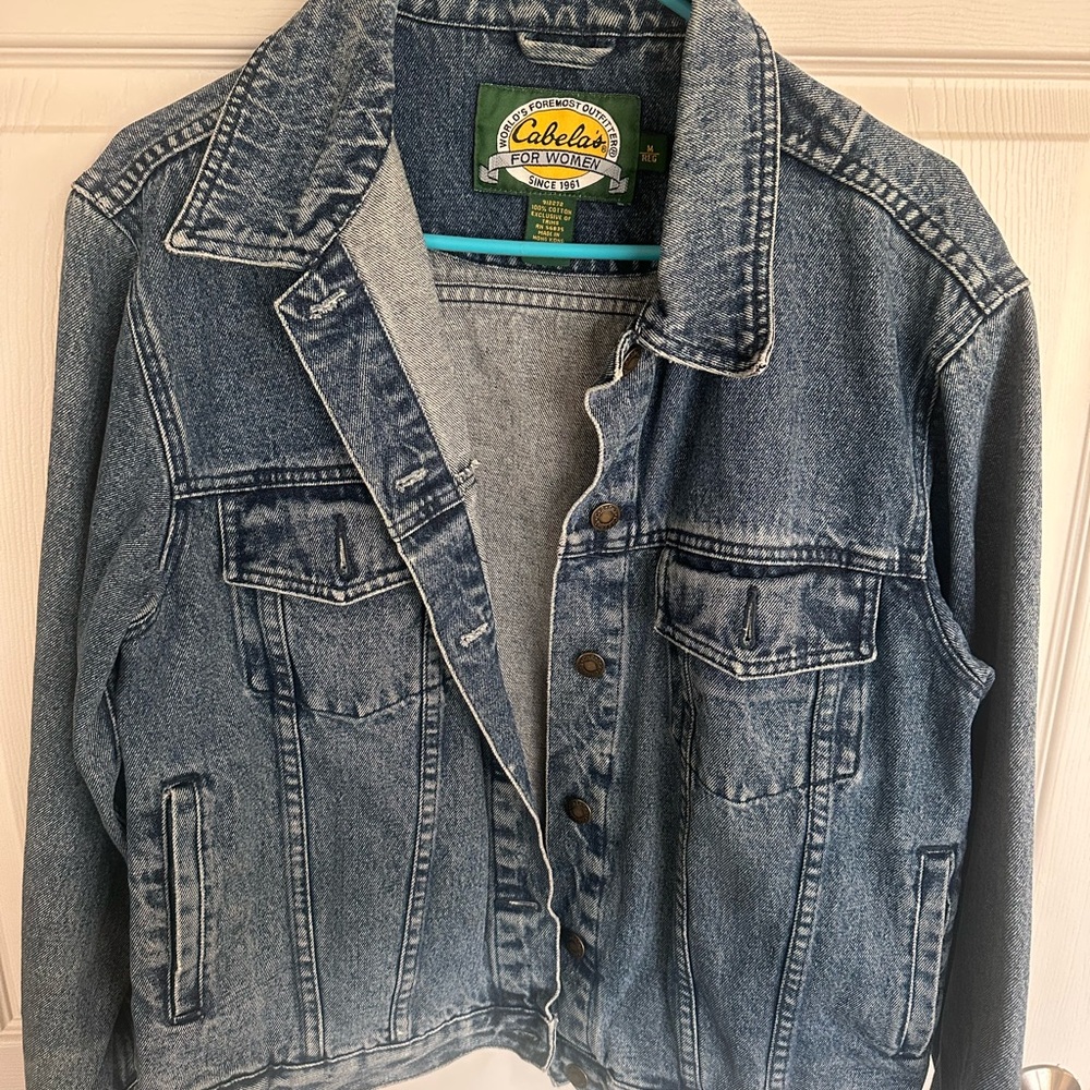 Vintage Cabela's Blue Denim Jacket
